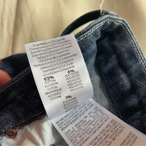 MOTHER- High Waisted Looker Skinny Jeans in Dark Wash Clean Sweep Size 25 - Picture 10 of 10